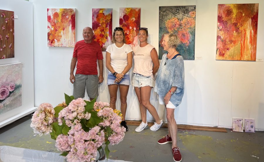 Visitors to the gallery