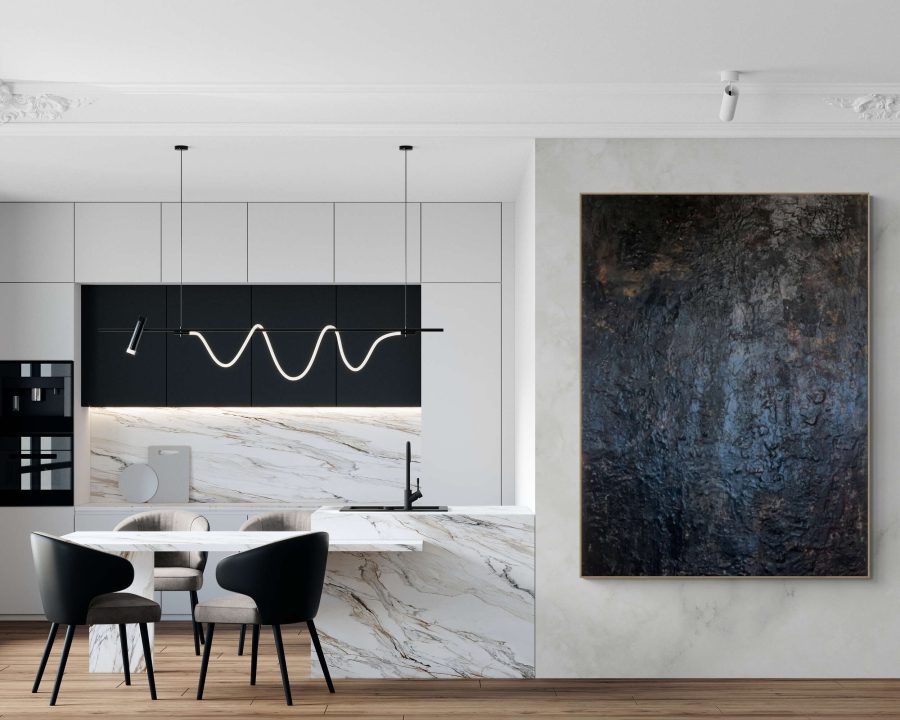 black encaustic