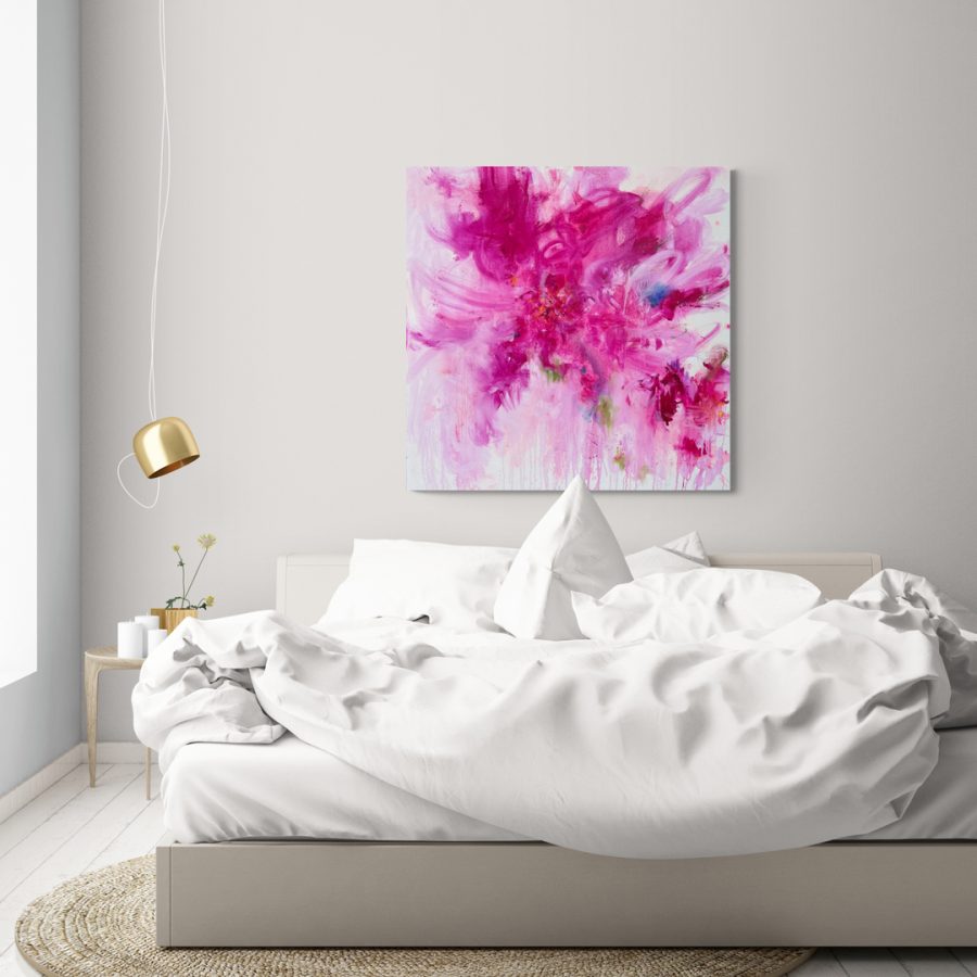 Shall We Dance abstract botancial painting by award-winning artist Cassandra Gaisford