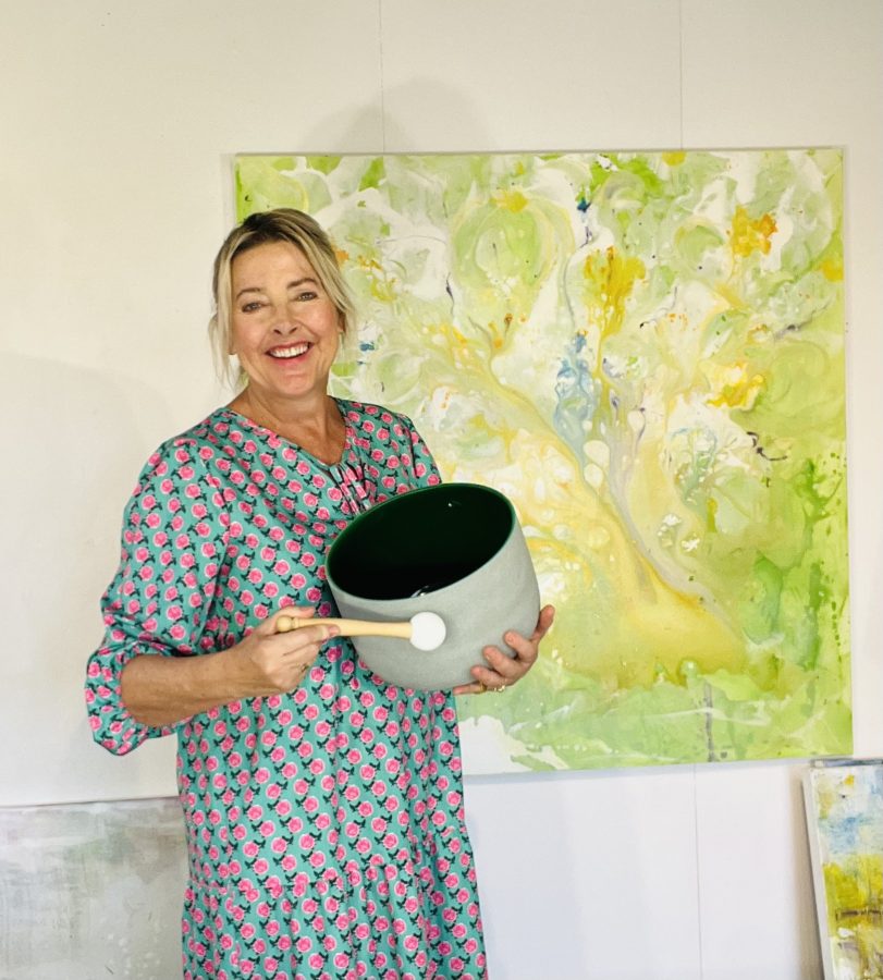 cassandra with sound healing bowl