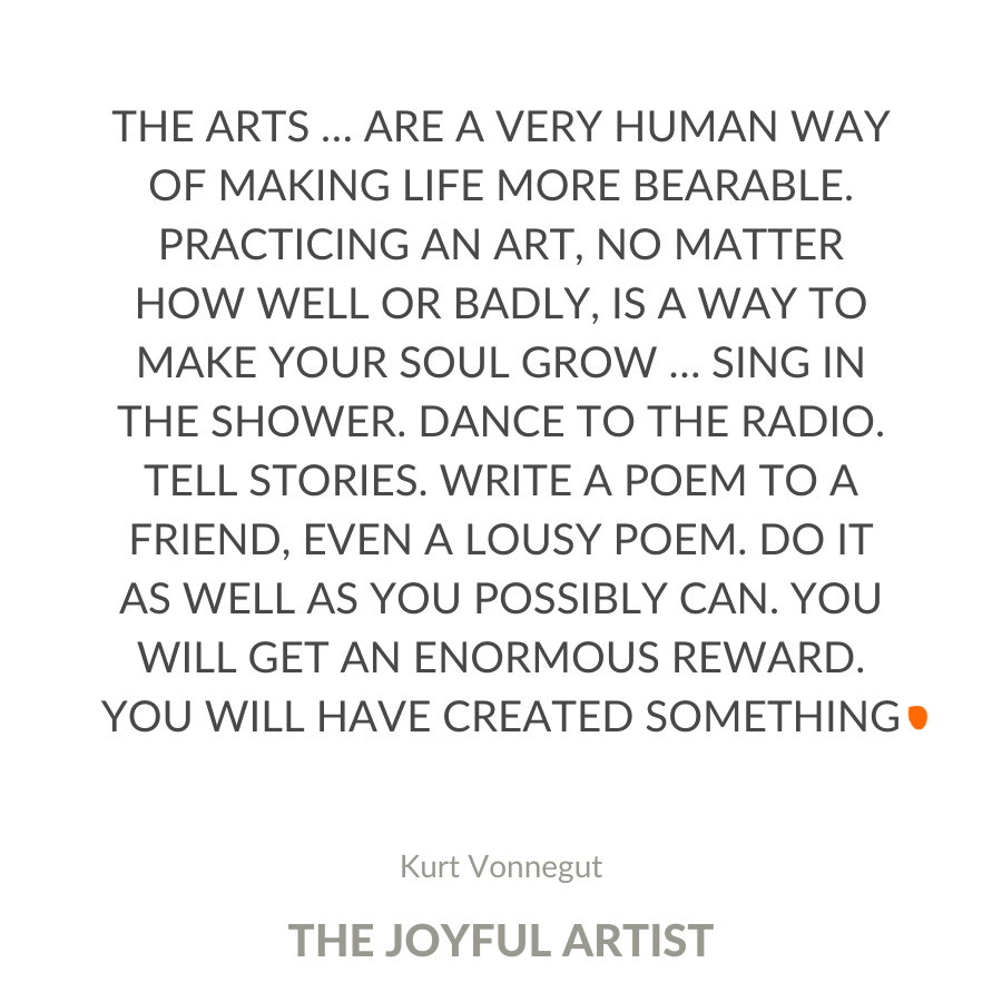 making life more bearable Kurt Vonnegut quote 