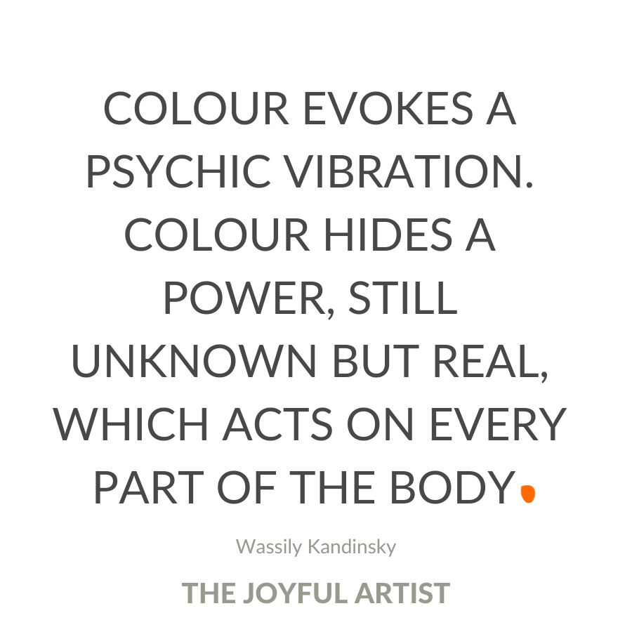 Colour evokes a psychic vibration. Colour hides a power, still unknown but real, which acts on every part of the body Wassily Kandinsky quote