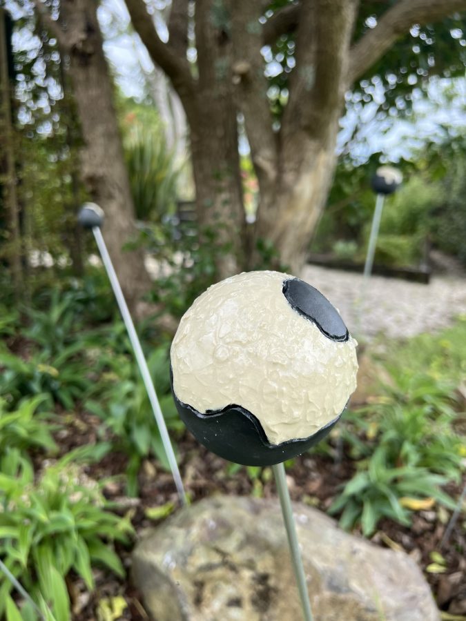 garden sculptures by local Bay of Islands artist Cathy Stougie