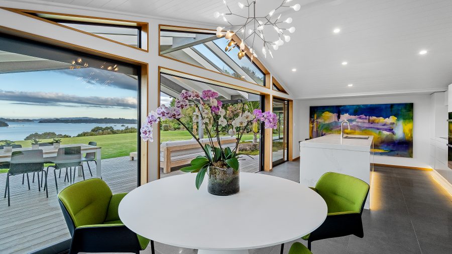 orchids flowering in the kitchen