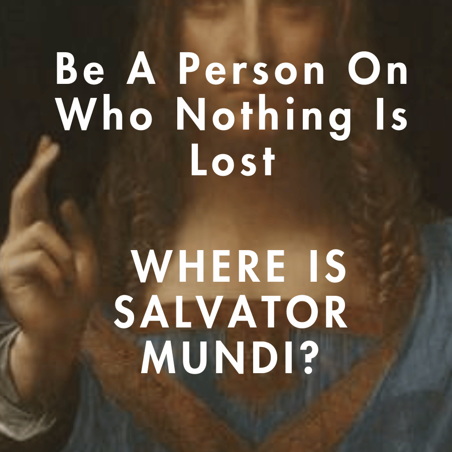 Be A Person On Who Nothing Is Lost