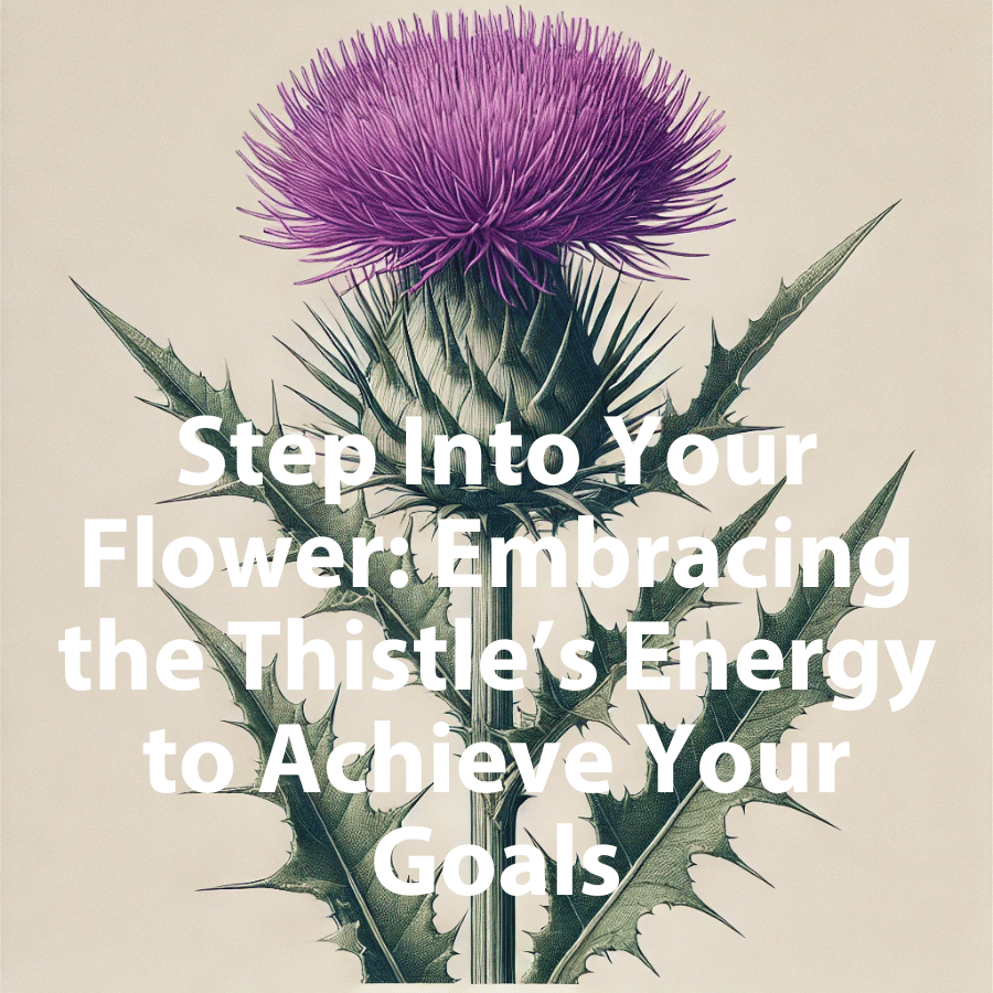Step Into Your Flower: Embracing the Thistle’s Energy to Achieve Your Goals