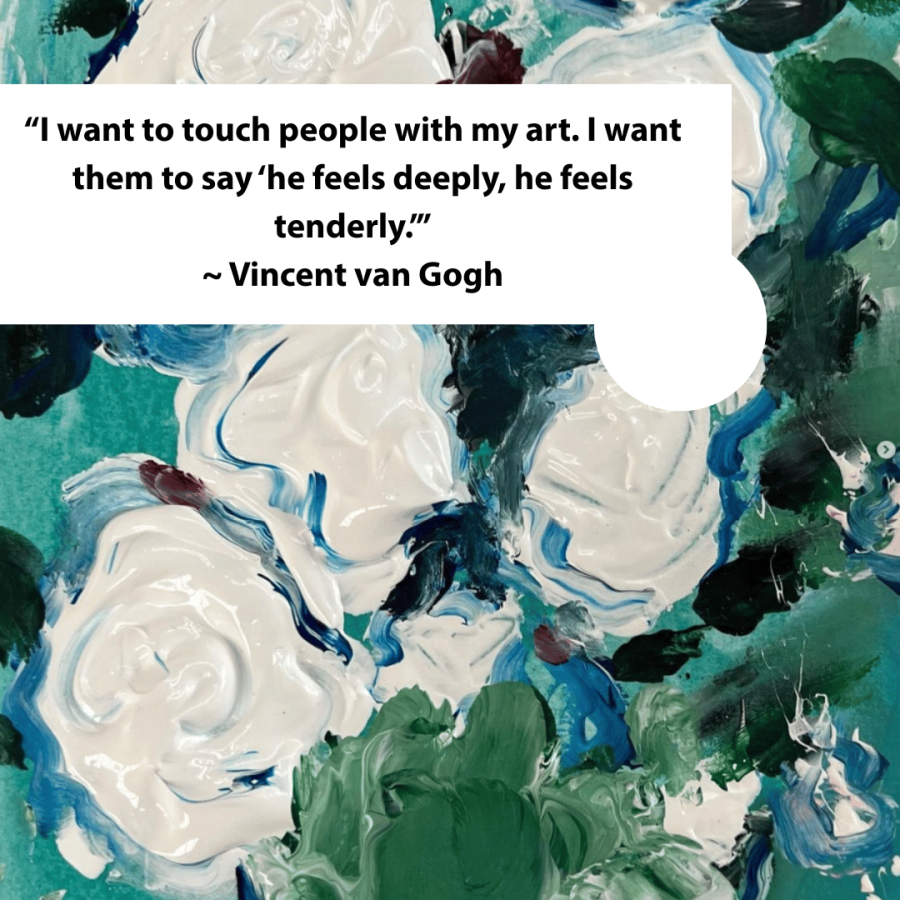 “I want to touch people with my art. I want them to say ‘he feels deeply, he feels tenderly.’”