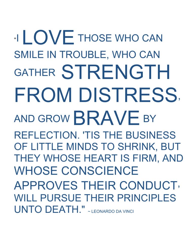 Leonardo da Vinci, I love Those who can smile quote.