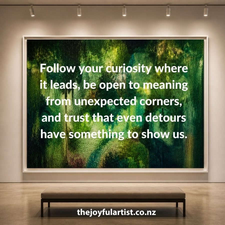 Follow your curiosity where it leads, be open to meaning from unexpected corners, and trust that even detours have something to show us. where the jungle holds the light 900 x 900