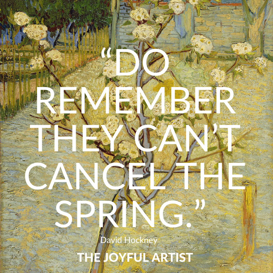 can't cancel spring with hockney quote